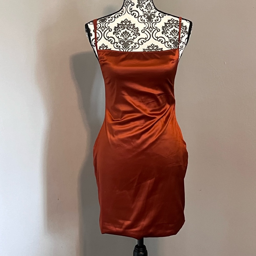 Satin mini dress